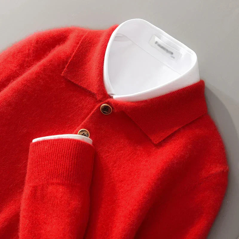Belford | Cashmere Polo Sweater