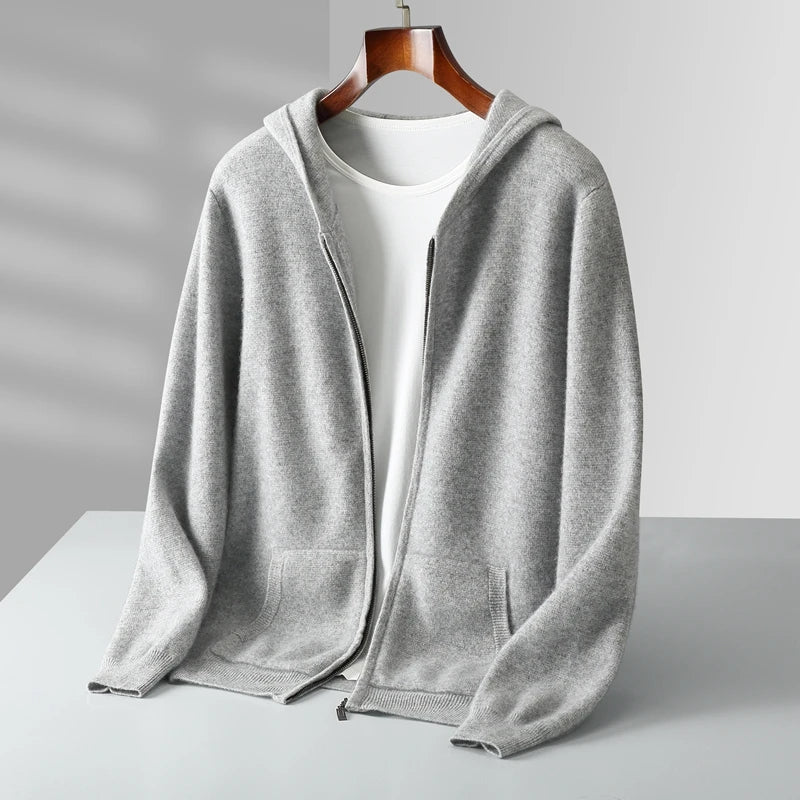 Caruso | Cashmere Zip Hoodie