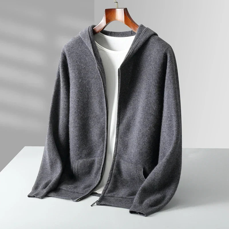 Caruso | Cashmere Zip Hoodie