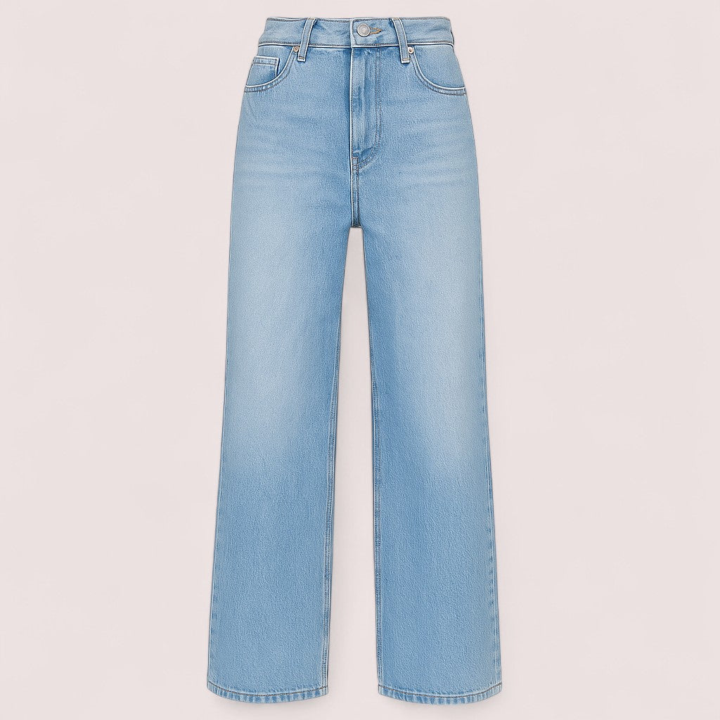 Linnea Stockholm | Mid Rise - Vid Passform Denim Jeans