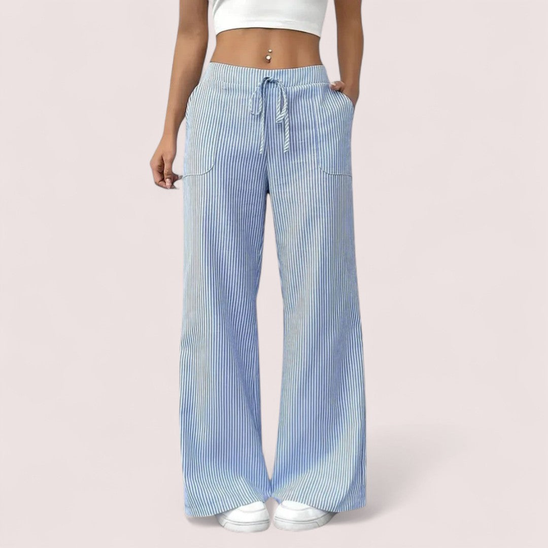 Linnea Stockholm | Byxa med vida ben