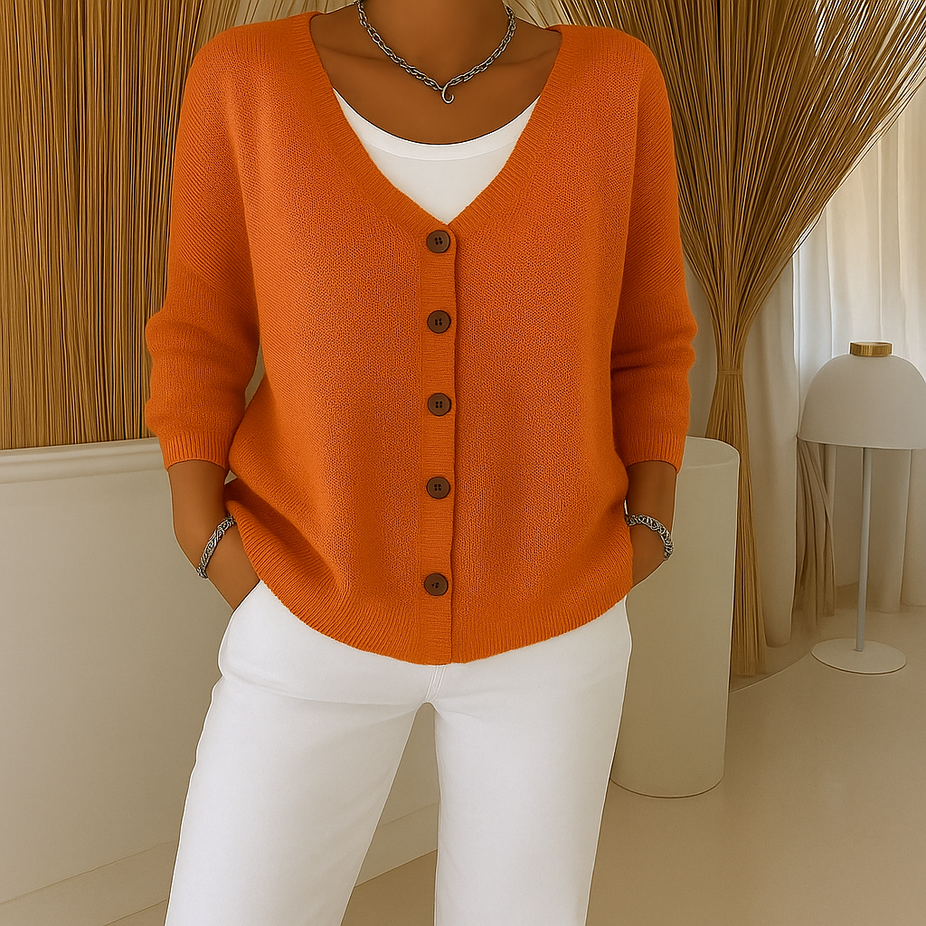 Linnea Stockholm | Långärmad topp med V-ringning