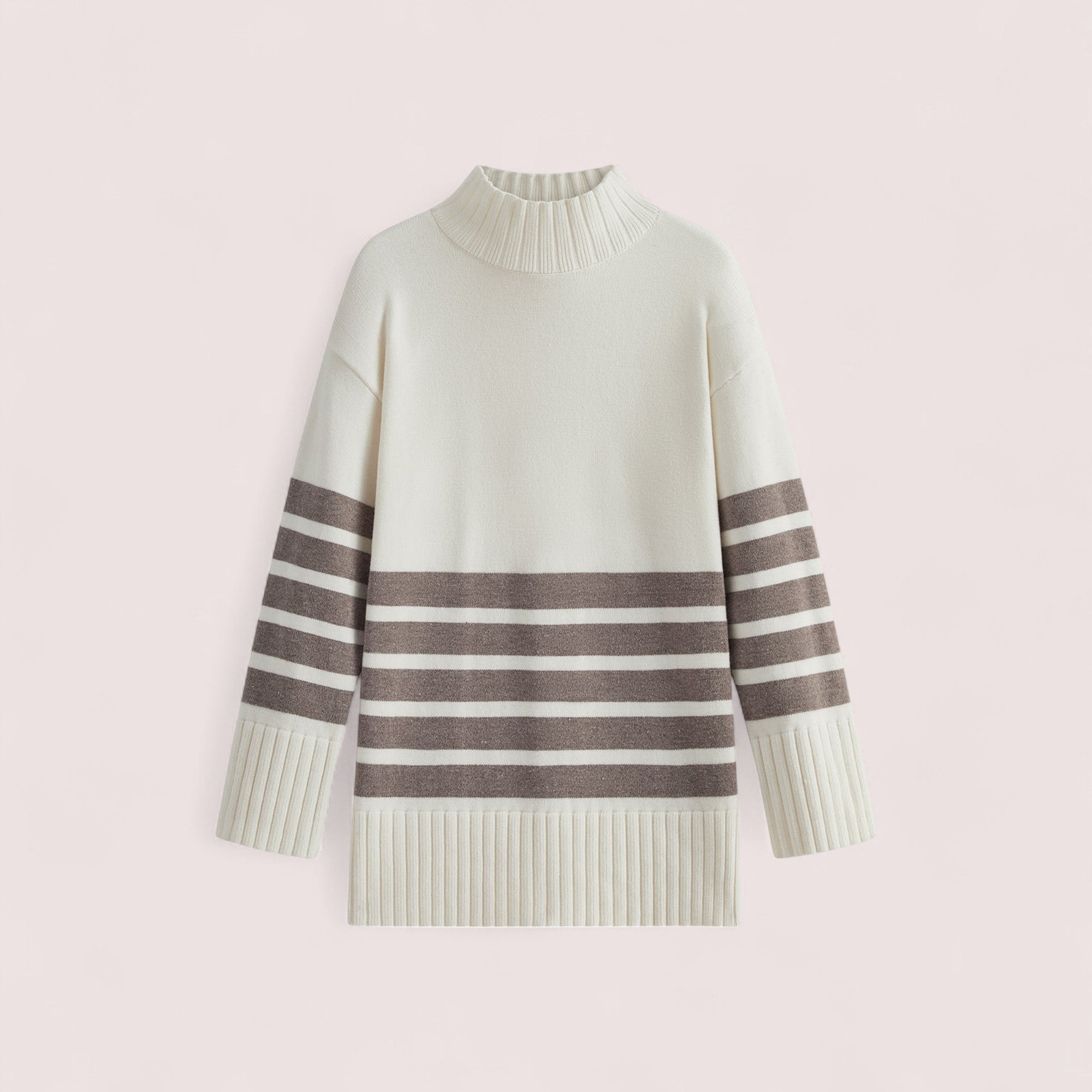 Linnea Stockholm |  Randig Turtleneck Klänning/Tröja för Kvinna