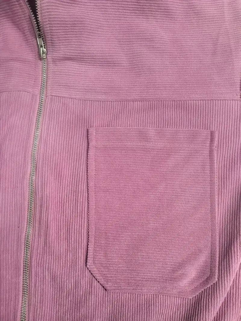 Linnea Stockholm |  Cordjacka med dragkedja